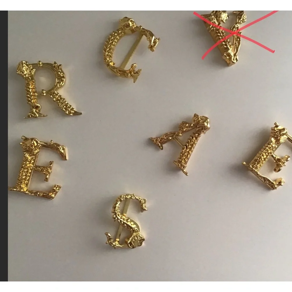 Belt initial letters 💜choose , gold décor style